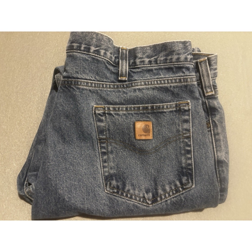 Carhartt Jeans Traditional Fit Men's 40x31.5 Workwear Blue